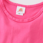 Hot pink blank basic kids teens adult tank top