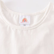 White blank basic kids teens adult tank top