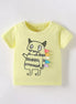 Children's Cute Cartoon Monster Graphic Short Sleeve T-Shirt - Little Janey Shop