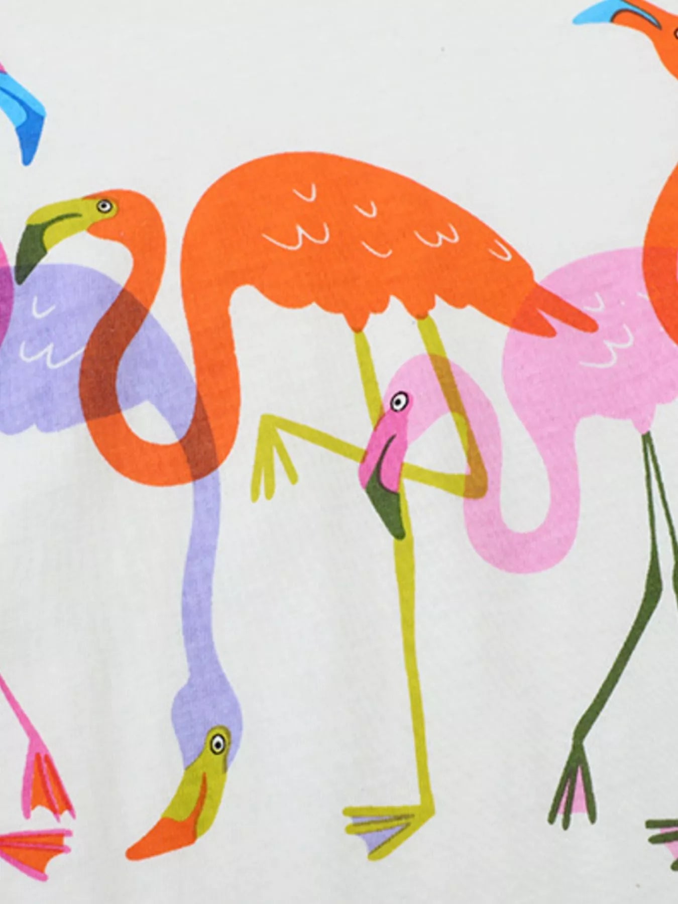 Children's Casual Flamingo Round Neck T-Shirt - Little Janey Shop