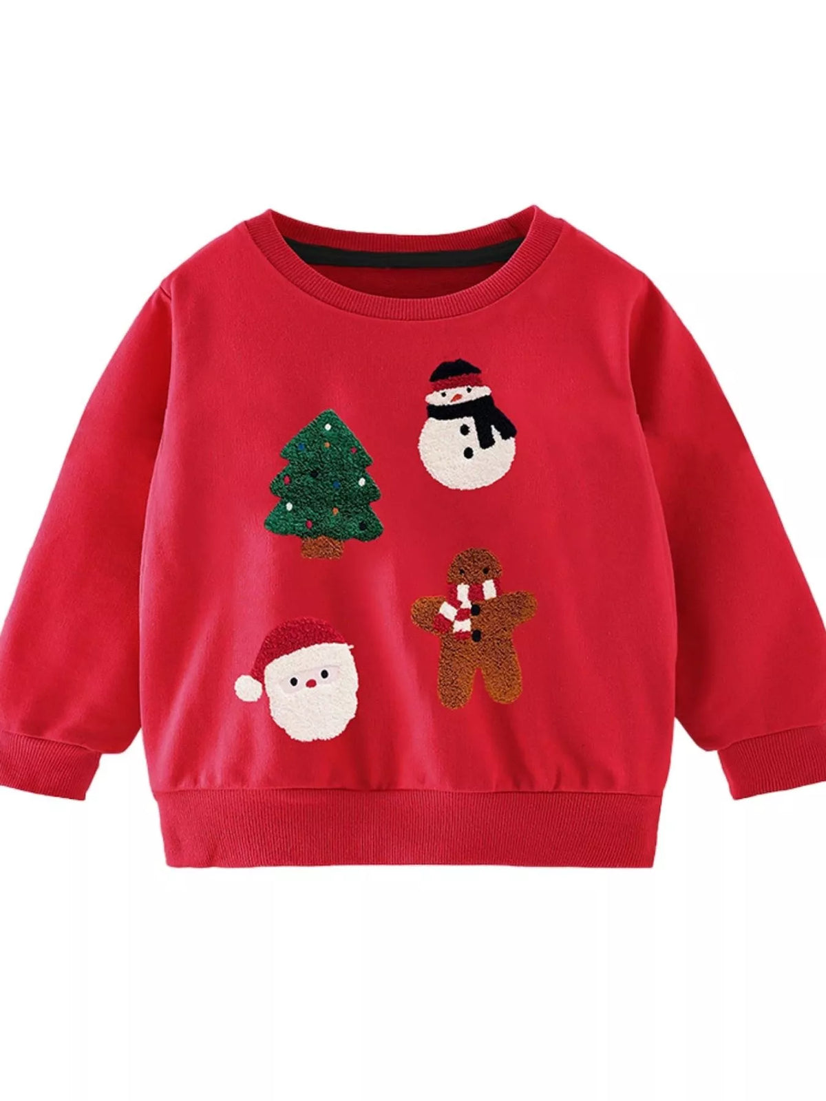 Children's Christmas Theme Crew Neck Sweatshirt - Little Janey Shop