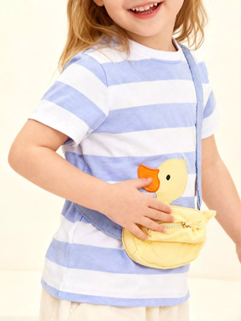 Toddler Duck Zip - Up Pouch Graphic Tee – Kids Interactive Cotton T-Shirt - Little Janey Shop