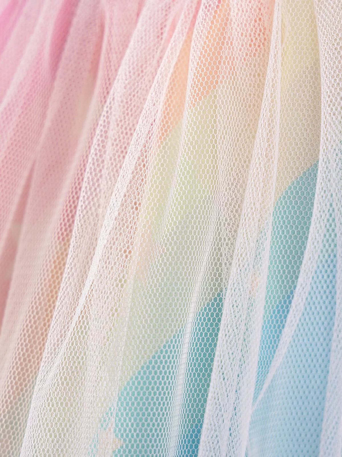 Children's Unicorn Graphic Rainbow Tulle Layered Dress - Little Janey Shop