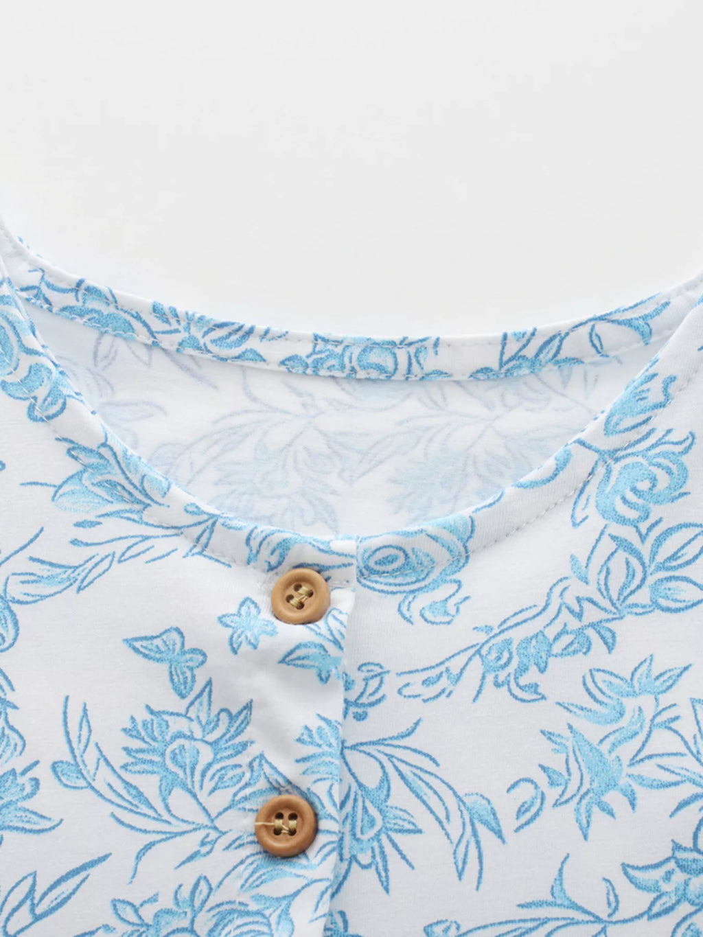Children's Floral Print Button - Front Casual Dress - Little Janey Shop