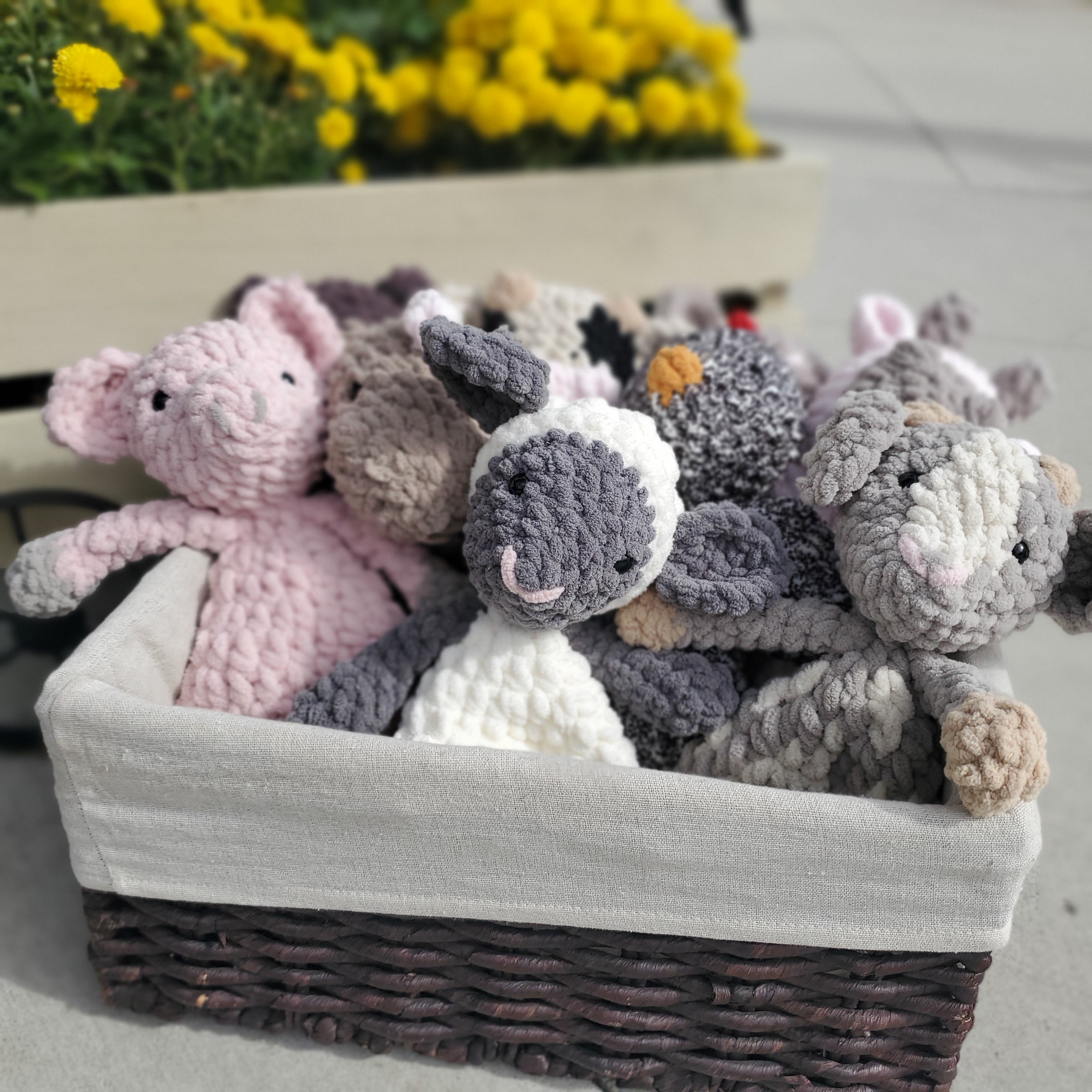 Handmade Crochet Animal Snugglers — Hand-Crocheted Stuffed Animals for Babies & Toddlers | Little Janey