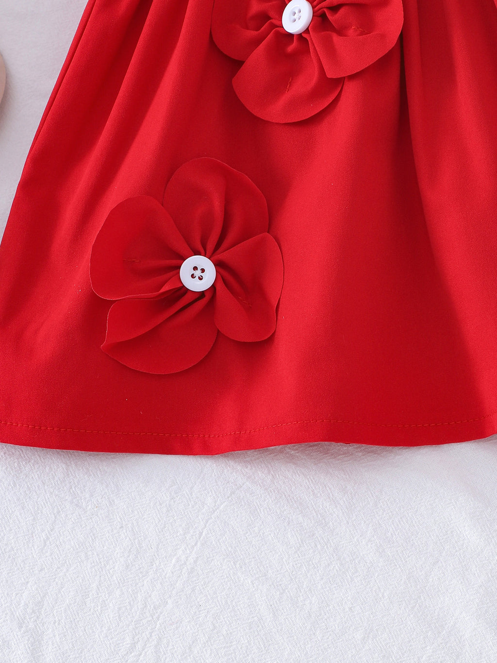 Girls' Flower Ruffle Sleeve Dress – Special Occasions - Little Janey Shop