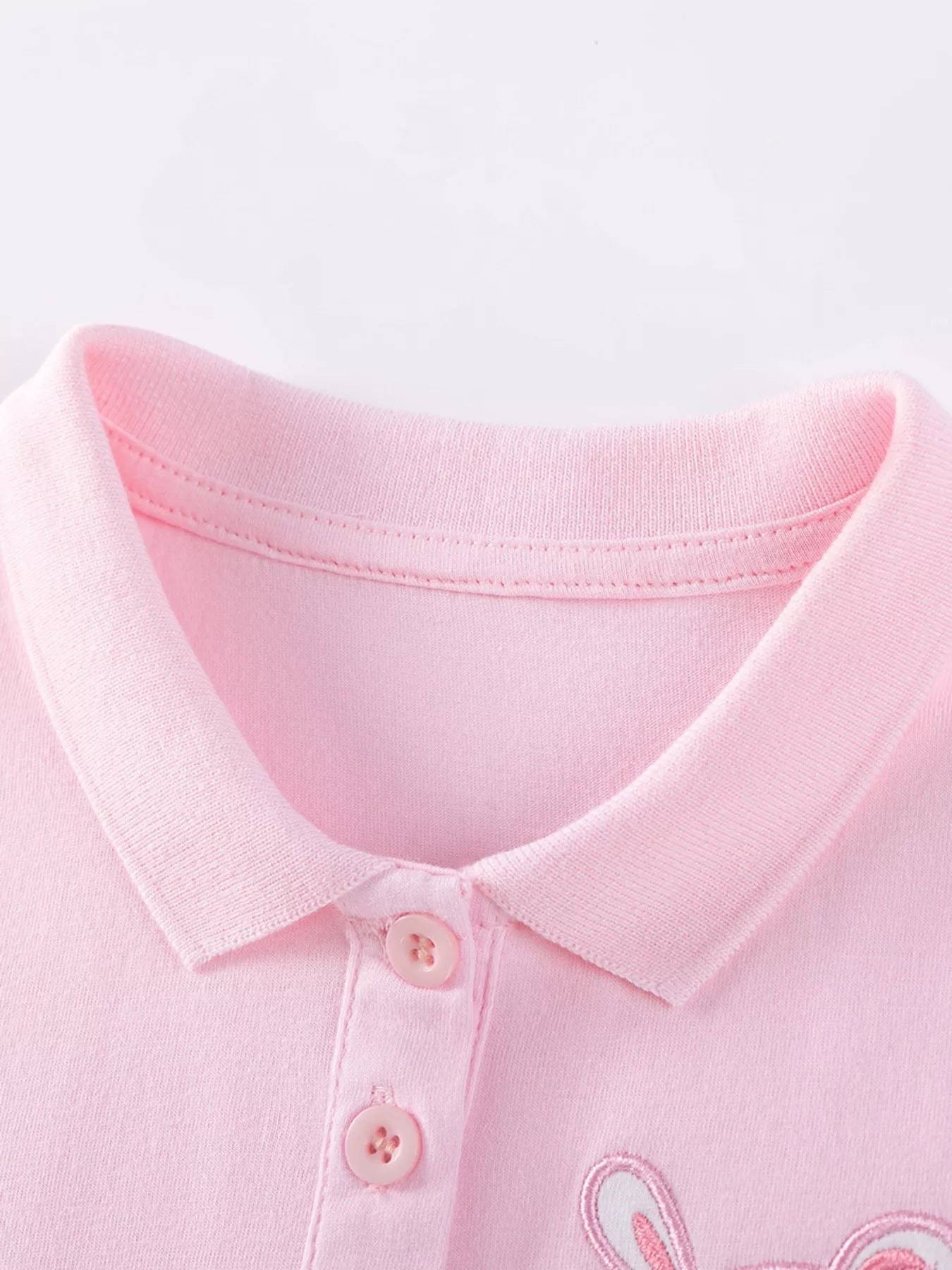 Children's Ruffled Hem Sleeveless Blush Pink Polo Dress - Little Janey Shop