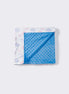 Blue pumpkin print baby blanket