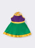 Mardi gras tennis ruffle girl dress