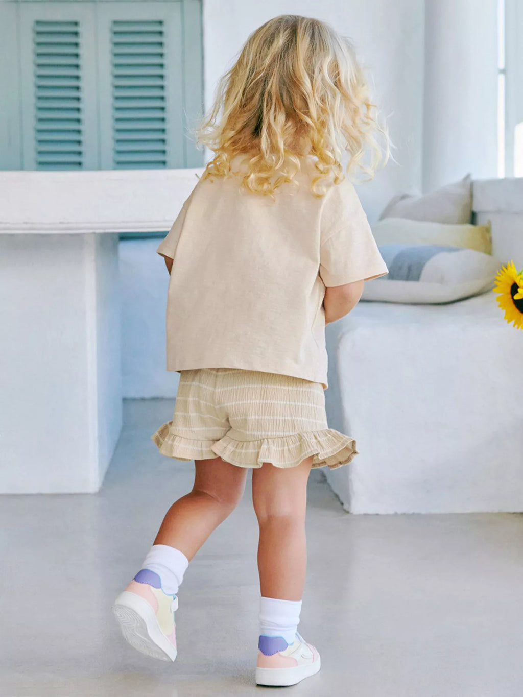 Children's Unicorn Top and Ruffle Trim Shorts Set - Little Janey Shop