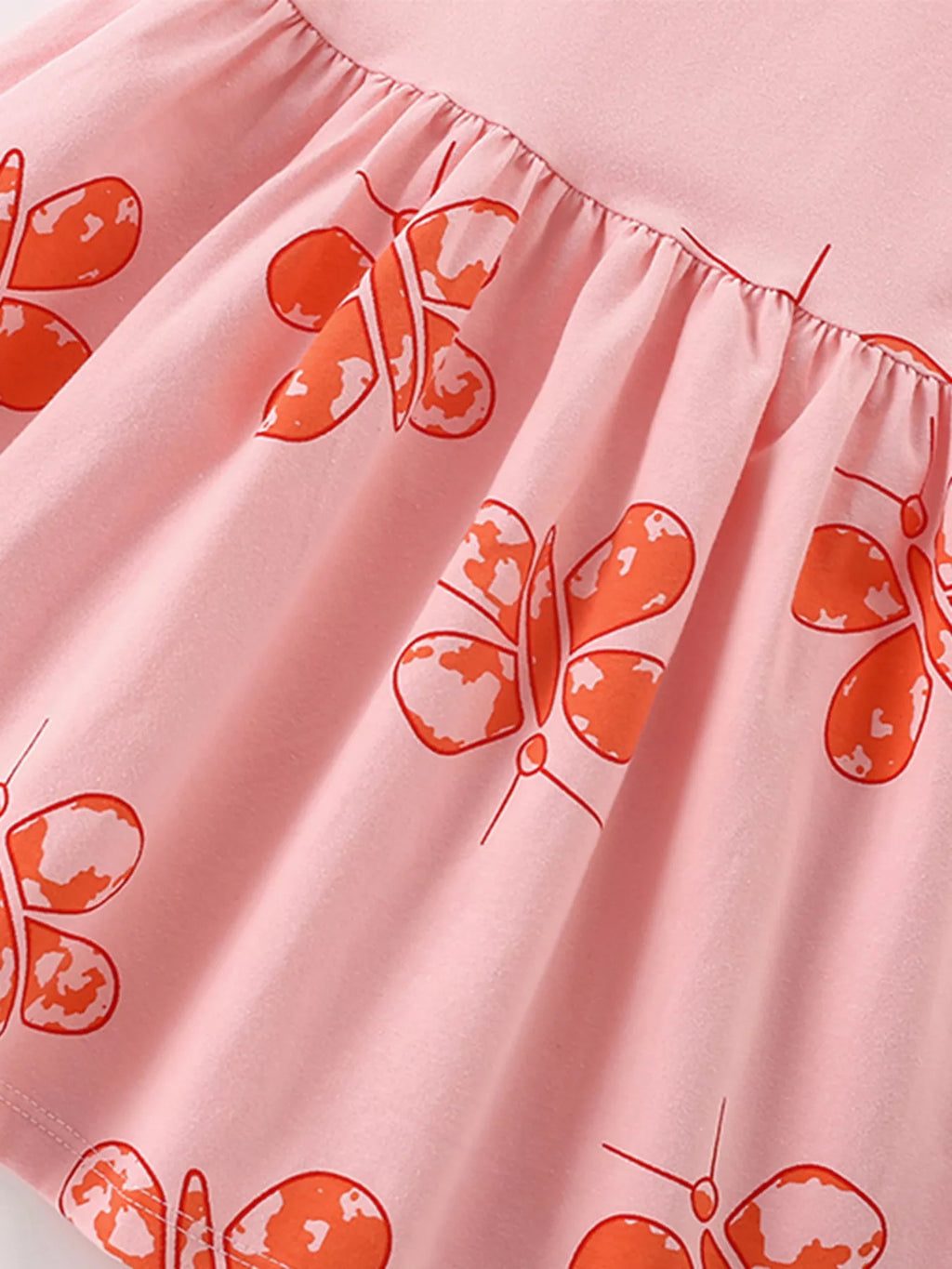 Children's Butterfly Print Casual Dress - Little Janey Shop