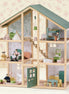 Tiny Land® Sweetwood Evergreen Dollhouse & Wooden Dollhouse Dolls