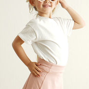 Premium Ivory basic T-shirt Kids and adult
