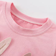 Children's Bunny Applique Long Sleeve T-Shirt - Little Janey Shop
