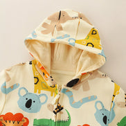 Children's Animal Print Zip - Up Hoodie - Little Janey Shop
