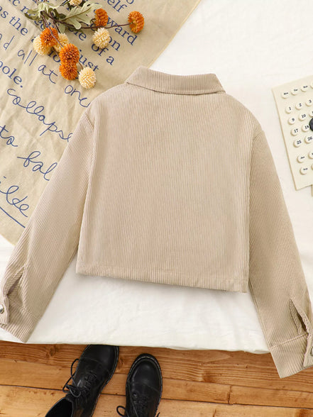 Children's Casual Corduroy Button - Up Jacket - Little Janey Shop