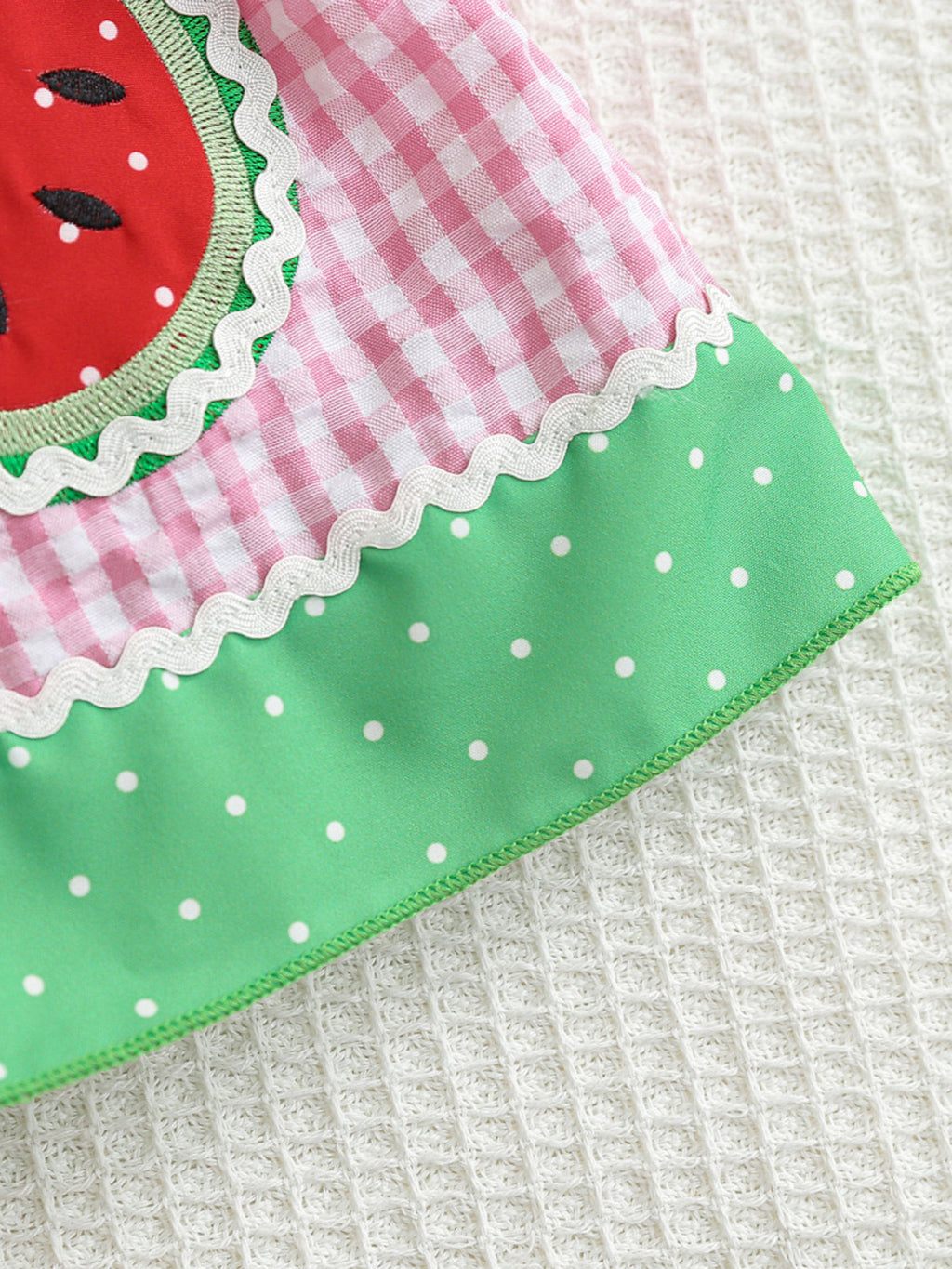 Children's Watermelon Gingham Smocked Dress - Little Janey Shop