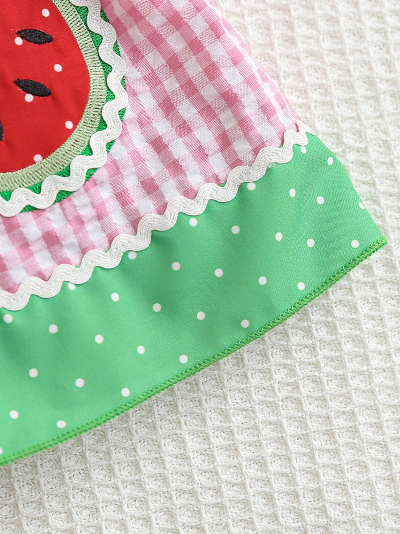 Children's Watermelon Gingham Smocked Dress - Little Janey Shop