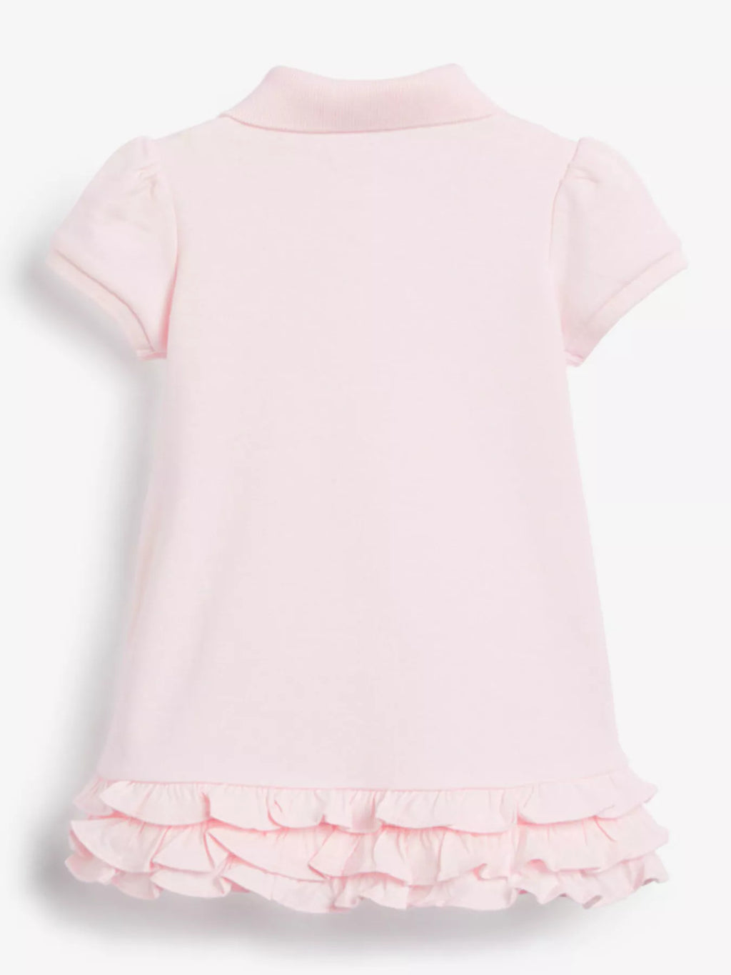 Girls' Rainbow Ruffle Hem Polo Dress | 100% Cotton | Sizes 2Y–7Y - Little Janey Shop