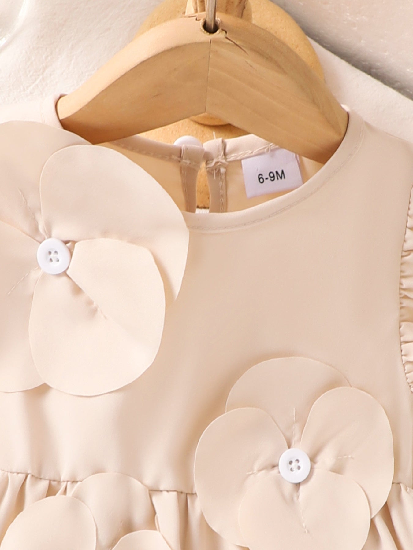 Girls' Flower Ruffle Sleeve Dress – Special Occasions - Little Janey Shop