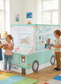 Kids Ice Cream & Cupcake Truck Playhouse – 100% Cotton Canvas Play Tent