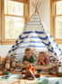 Nautical Stripe Teepee Tent