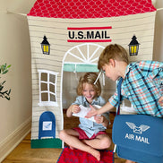 Post Office Doorway Storefront with Mailman's satchel
