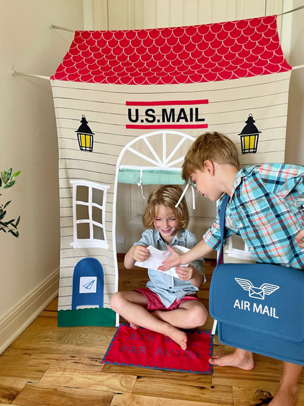 Post Office Doorway Storefront with Mailman's satchel