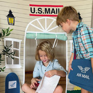 Post Office Doorway Storefront with Mailman's satchel
