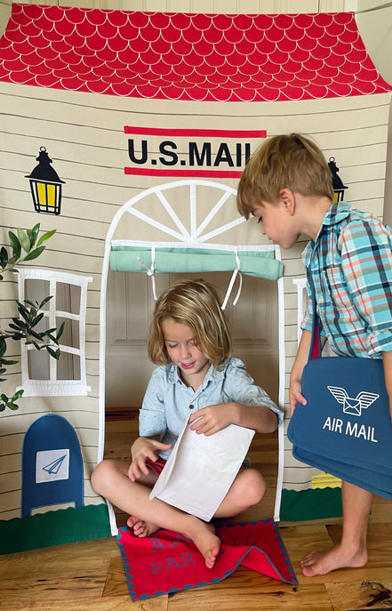 Post Office Doorway Storefront with Mailman's satchel