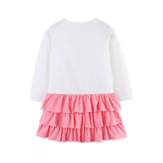 Children's Christmas Tree Ruffle Layered Dress - Little Janey Shop