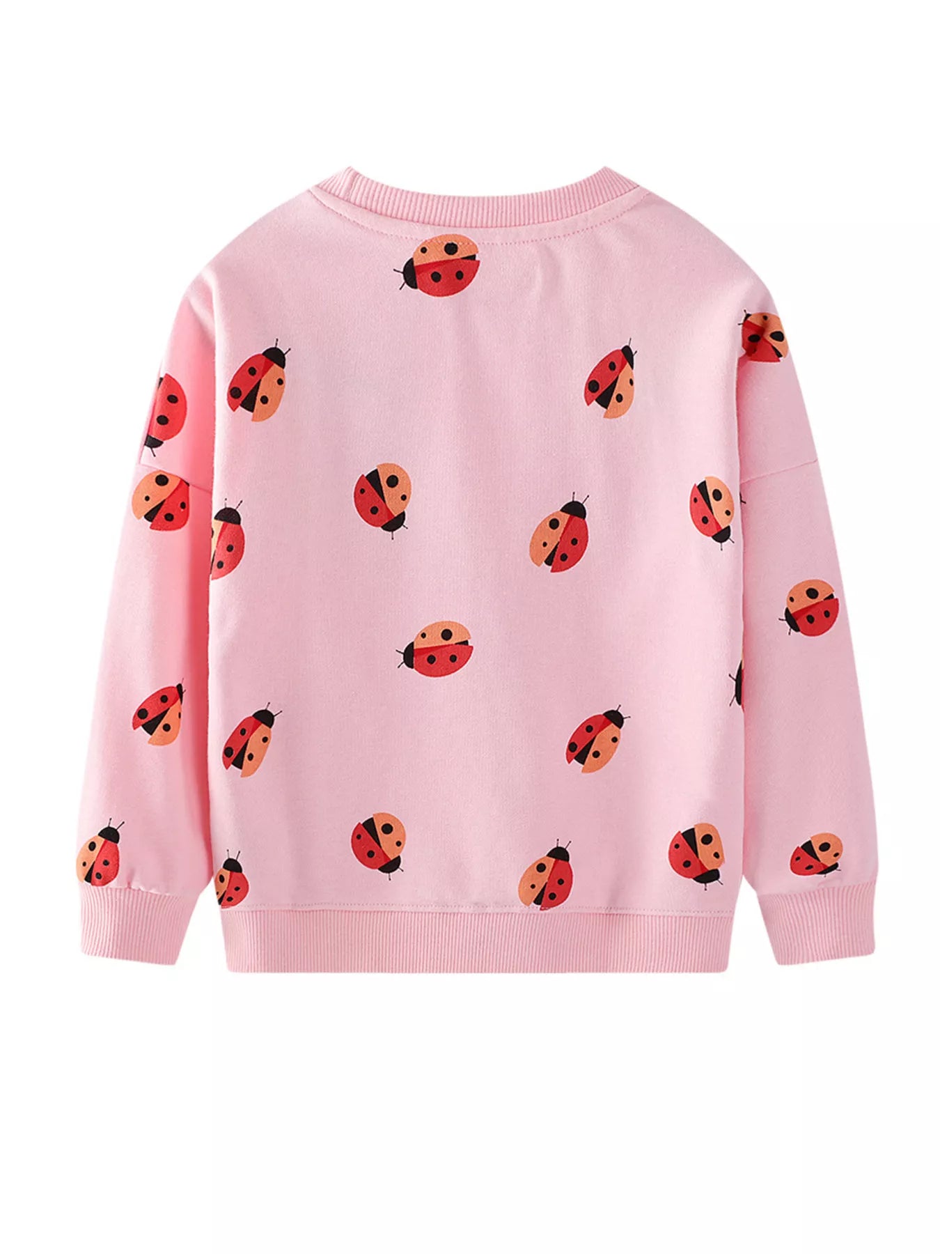 Children's Ladybug Print Crew Neck Sweatshirt - Little Janey Shop