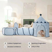 Tiny Land® Compact Adventure 3-in-1 Play Tunnel With no Balls