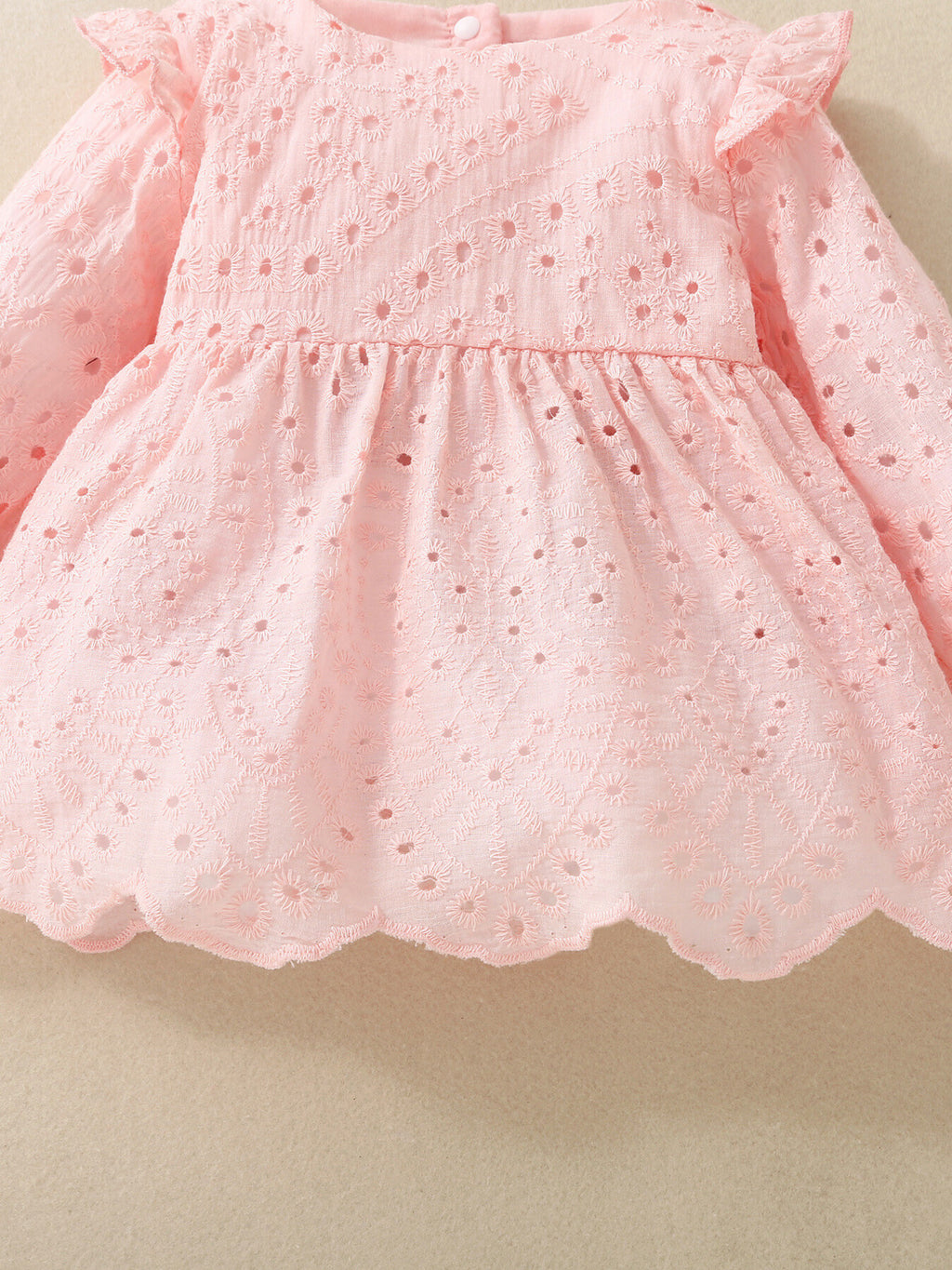 Children's Eyelet Embroidered Ruffled Top and Shorts Set - Little Janey Shop