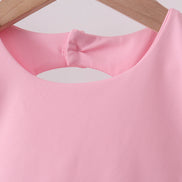 Pink scalloped active skorts set