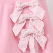 Pink scalloped active skorts set