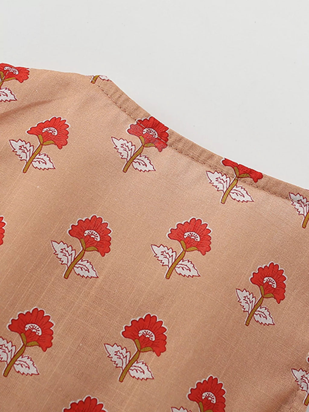 Children's Floral Print Sleeveless Ruffle Dress - Little Janey Shop