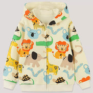 Children's Animal Print Zip - Up Hoodie - Little Janey Shop
