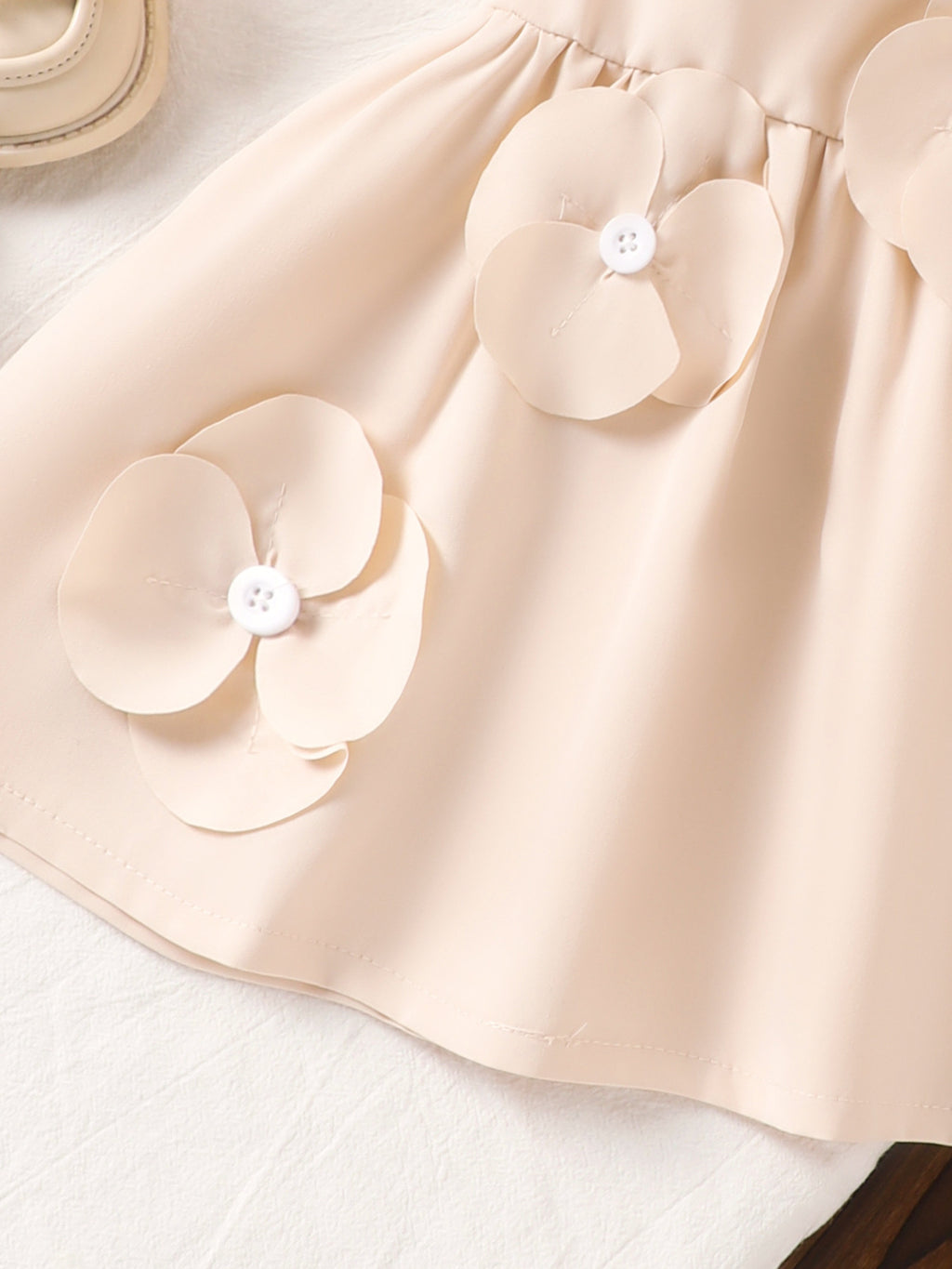 Girls' Flower Ruffle Sleeve Dress – Special Occasions - Little Janey Shop