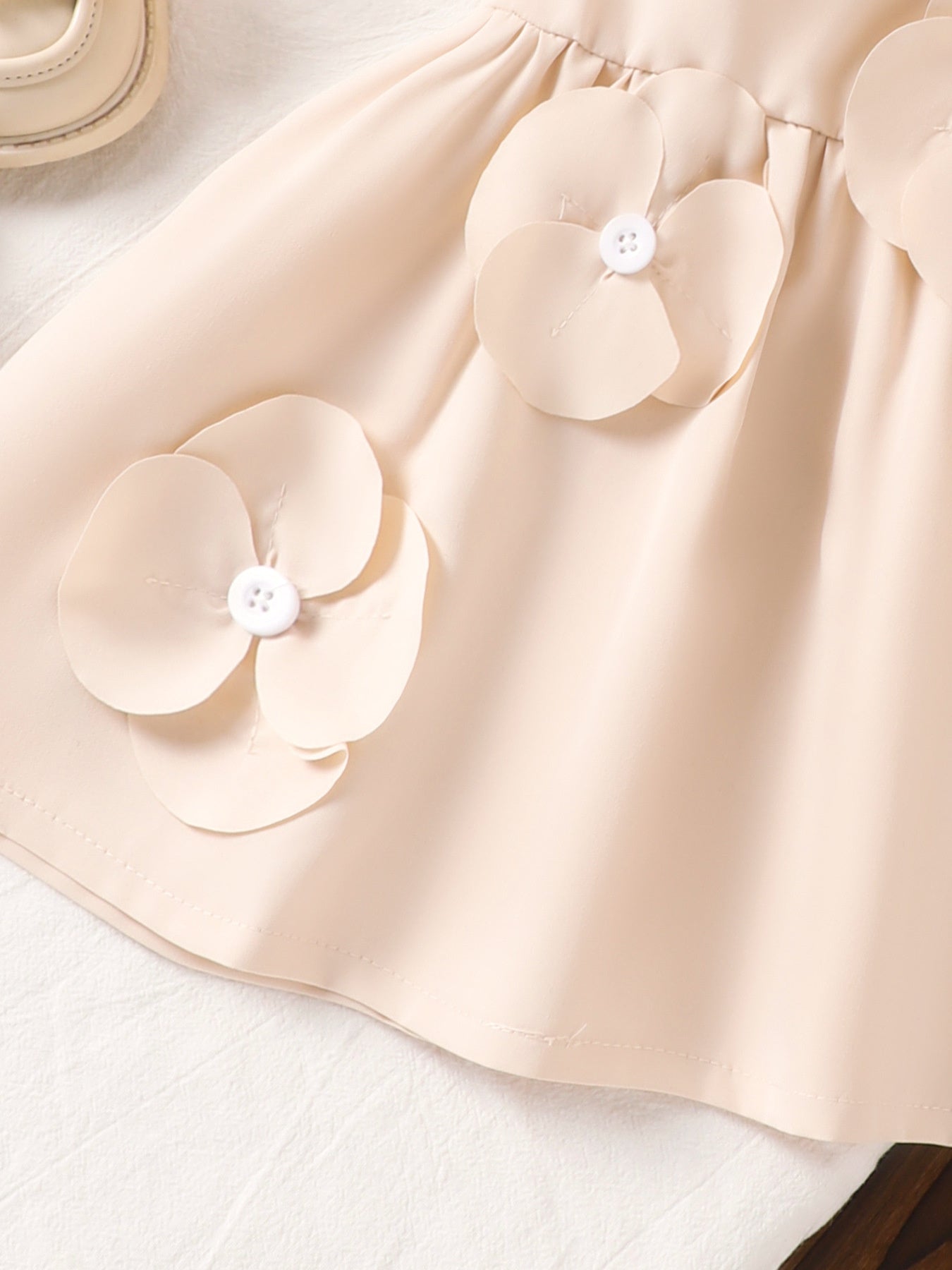 Girls' Flower Ruffle Sleeve Dress – Special Occasions - Little Janey Shop