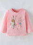 Children's Bunny Applique Long Sleeve T-Shirt - Little Janey Shop