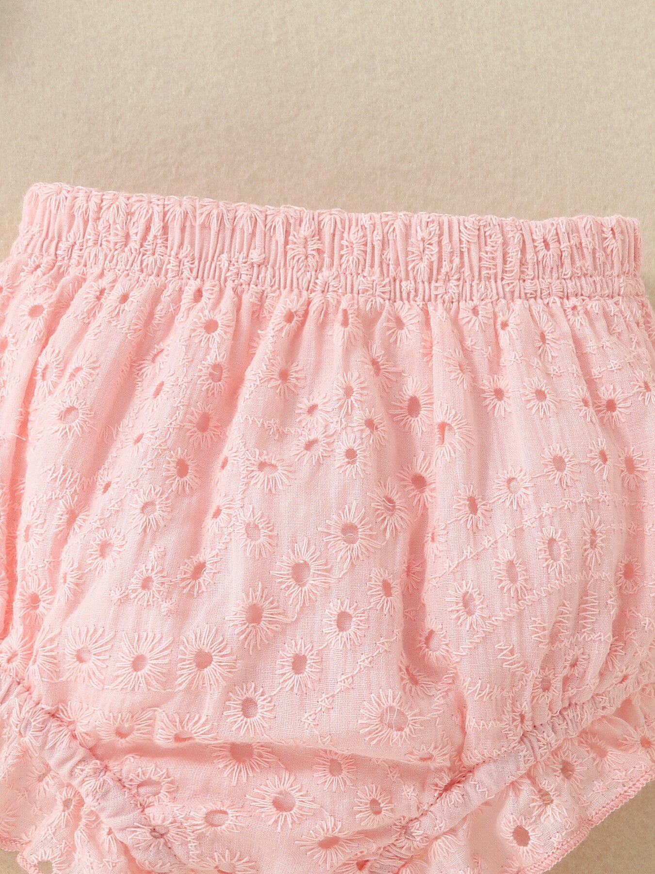 Children's Eyelet Embroidered Ruffled Top and Shorts Set - Little Janey Shop