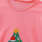 Children's Christmas Tree Long Sleeve Dress - Little Janey Shop