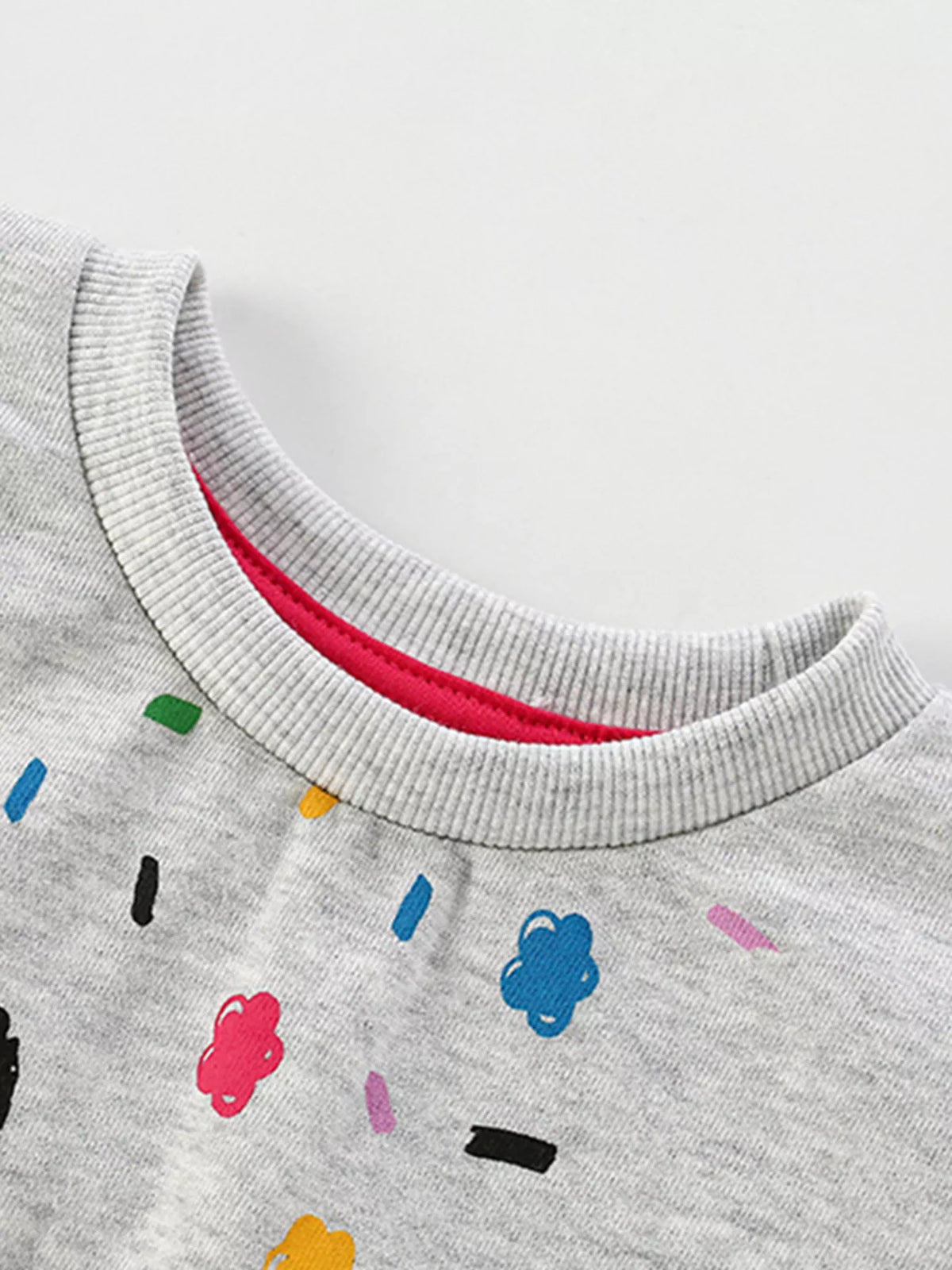 Children's Cartoon Cat Crew Neck Sweatshirt - Little Janey Shop