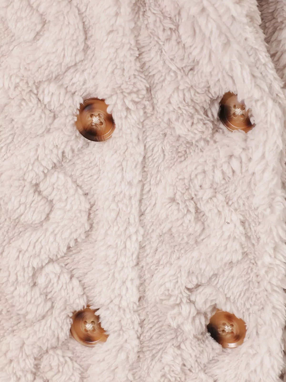 Children's Cozy Textured Double - Breasted Outerwear - Little Janey Shop