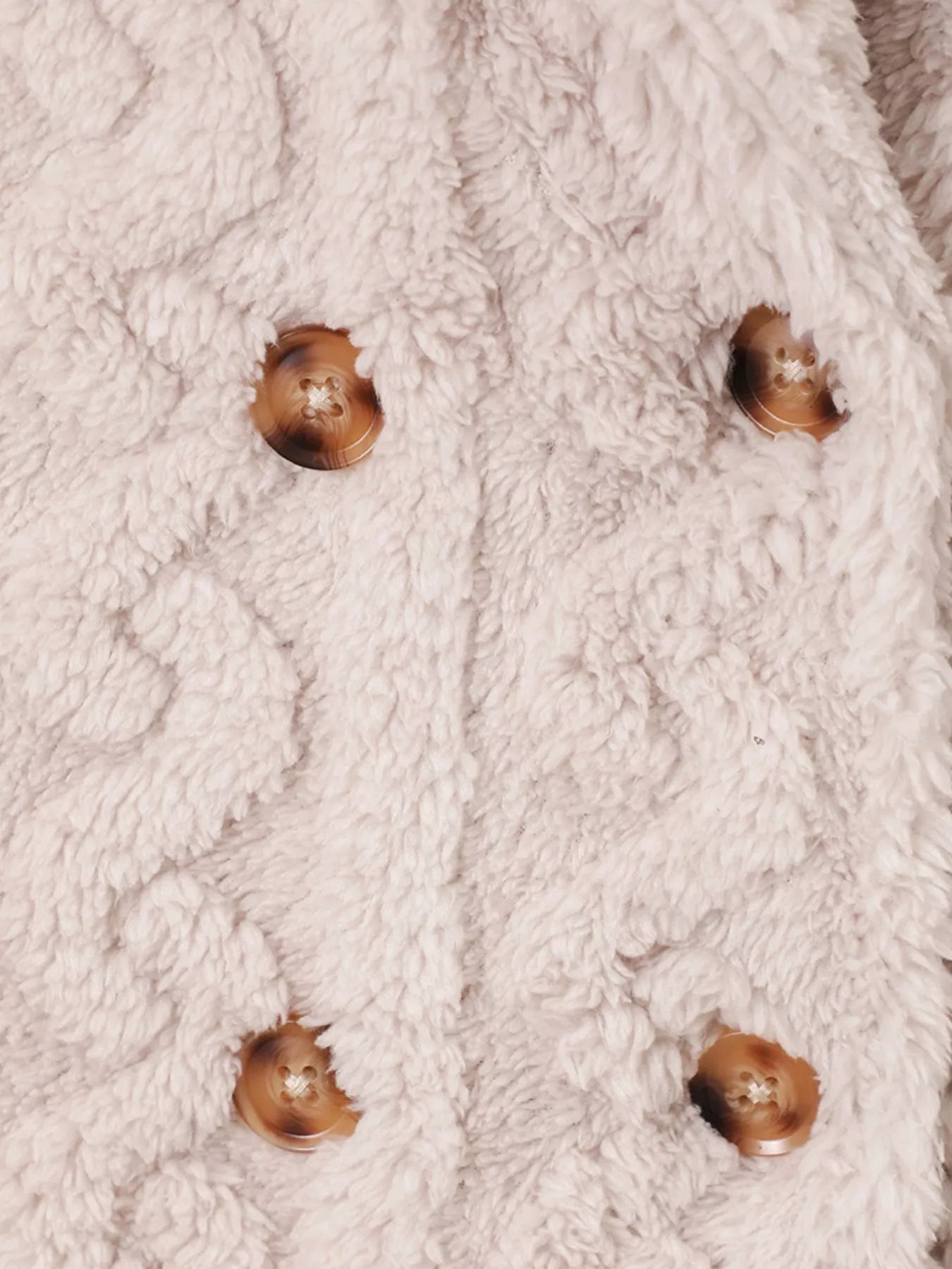 Children's Cozy Textured Double - Breasted Outerwear - Little Janey Shop