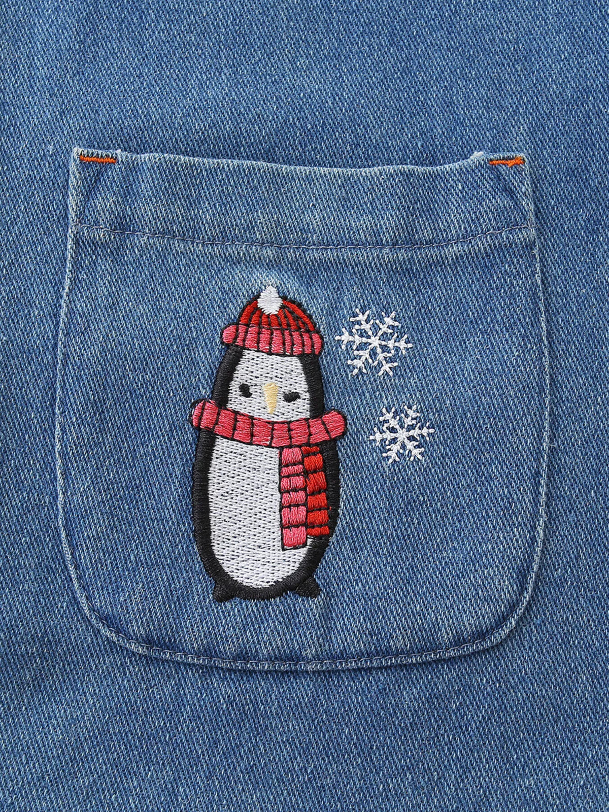 Children's Contrast Raglan Sleeve Denim Dress - Little Janey Shop