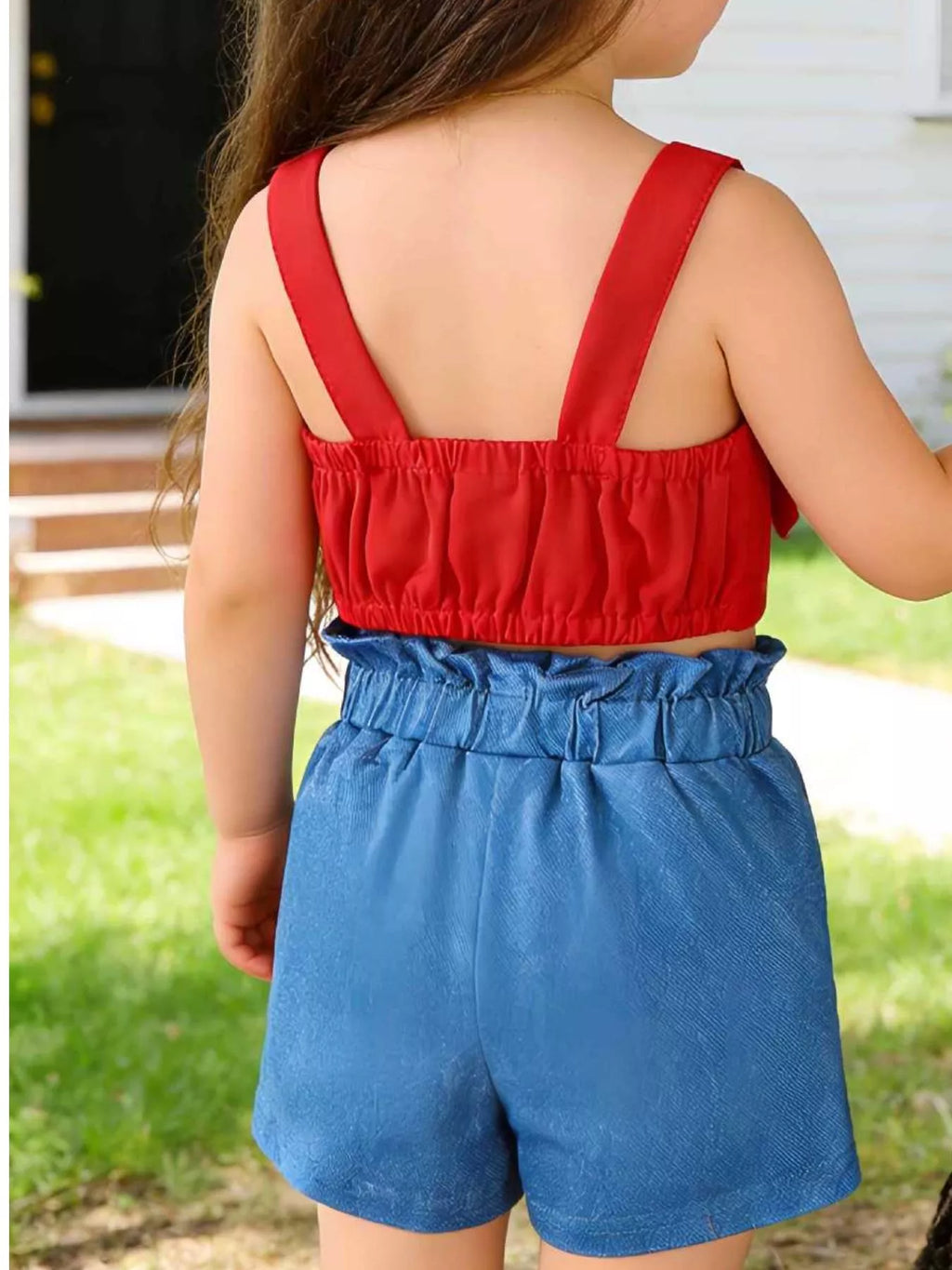 Children's Bow Tank and Shorts Set - Little Janey Shop