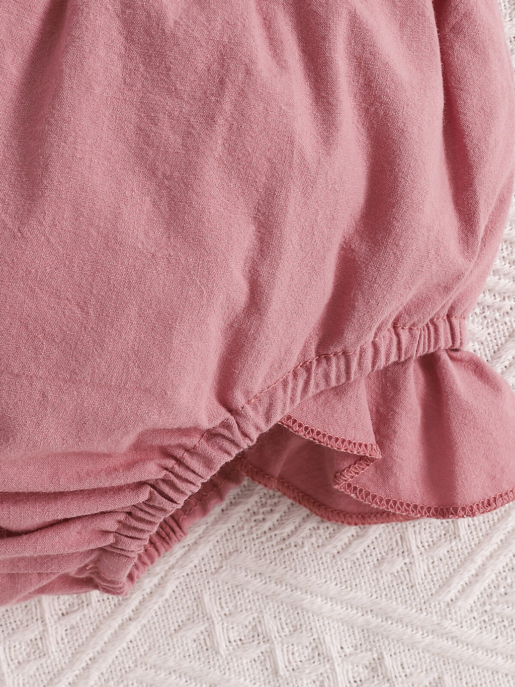 Children's Ruffle Trim Button Front Top and Shorts Set - Little Janey Shop