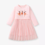 Children's Ballerina Long Sleeve Tulle Dress - Little Janey Shop